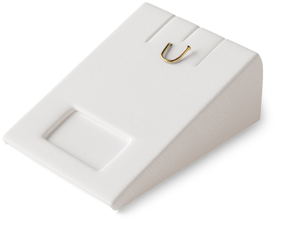 Вкладыш 05/стойка/для серег/подвески/2 прорези/крючок/окошко для бирки/прорезь для нитки