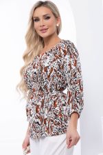 Блуза "Рио" (энимал принт) Б6087 LT Collection (Акция)