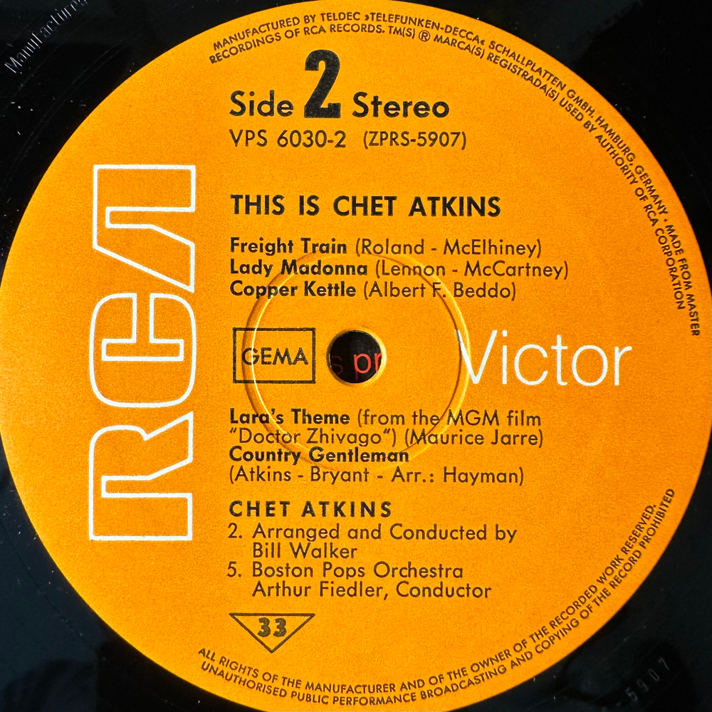 Chet Atkins ‎– This Is Chet Atkins 2LP (Германия 1970г.)