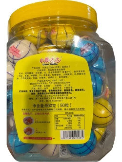 Баскетбольные мячи с фруктовой начинкой 18 гх50 шт