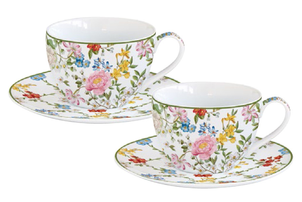 Кофейный набор 4 предмета на 2 персоны Easy Life Сад мечты