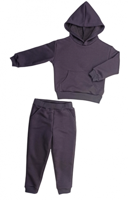 Спортивный костюм 0313/30 т.серый, без начеса