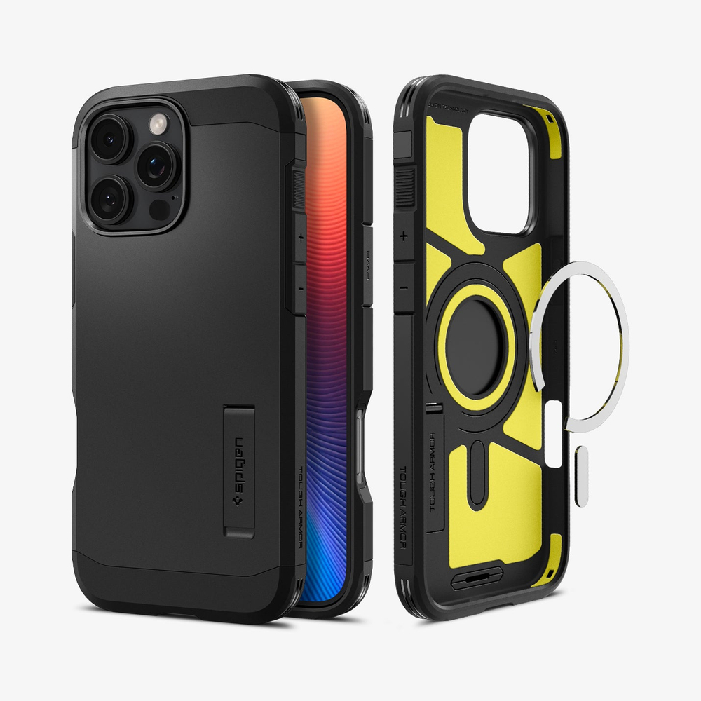 Чехол Spigen Tough Armor Magsafe, black - iPhone 16 Pro