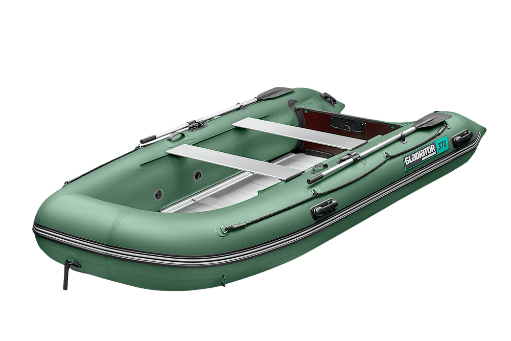 Лодка ПВХ Gladiator Light B370AL с алюминиевым полом -