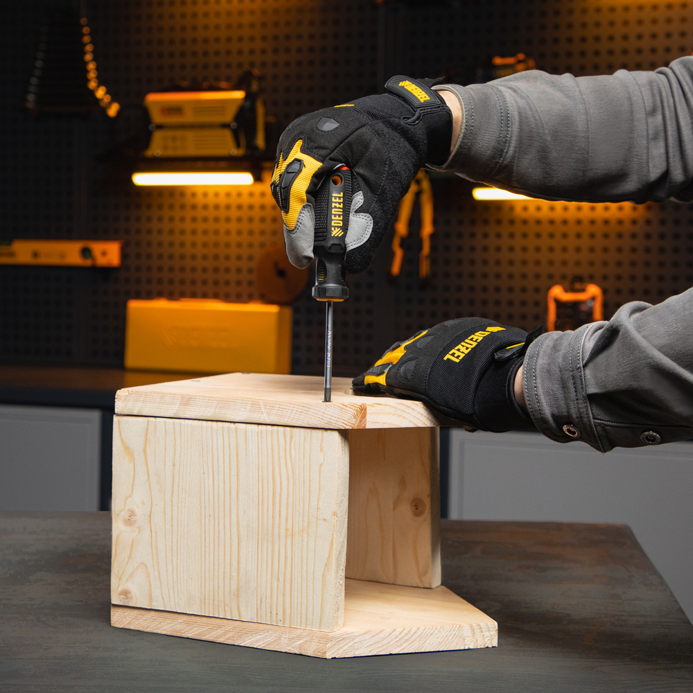 Отвертка PH1х75 мм, CrV, трехкомпонентная рукоятка Denzel