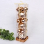 Набор шаров «Miracle» 10 см + 5 см (15 предметов), Шампань