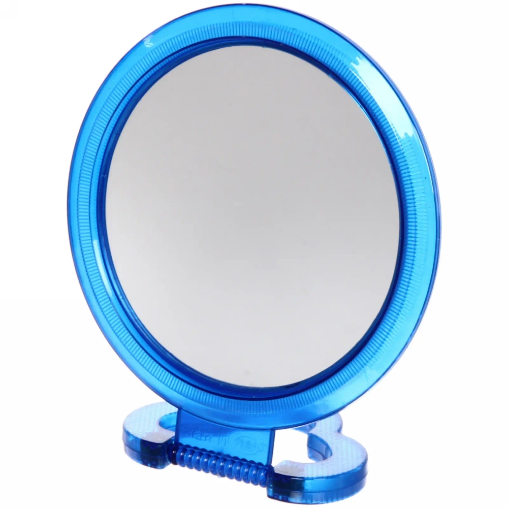 Зеркало настольное в пластиковой оправе «Эстетика» круг, подвесное, цвет микс, d-16,5см (Стикер на минивложение15шт)