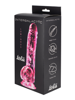 Прозрачный дилдо Intergalactic Luminous Pink