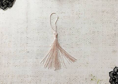 Кисть декоративная,L 8-8,5 см, пудра