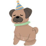 Шар Фольгированный Собака в колпаке (Коричневый)