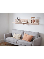 Полка настенная из массива дуба Виби 160х30х25 см для книг