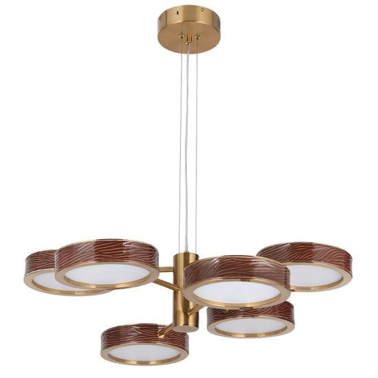 5450/99LB L-VISION ODL_EX26 019 коричневый/античная бронза/металл/керамика/акрил Люстра LED 99W 2000К/3000K/4000K RIVIERA