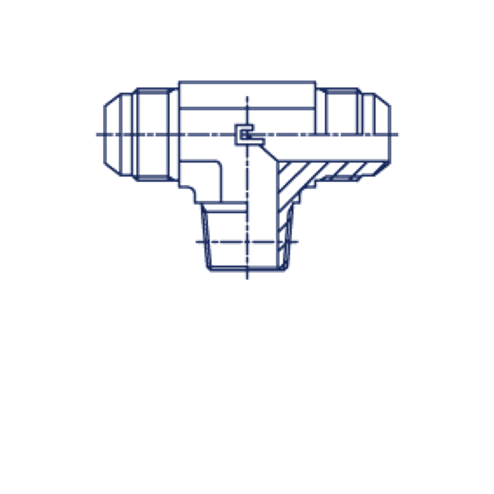 Штуцер FTC JIC 9/16 - BSPT 3/8