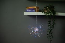 ULD-H3030-150-DTA-3AA-RC MULTI IP20 FIREWORKS Фигура светодиодная Фейерверк на батарейках 3AA не в-к. 30х30см. Подвесная. 120 светодиодов. Разноцветный свет. Пульт ДУ в-к. Провод прозрачный. TM Uniel