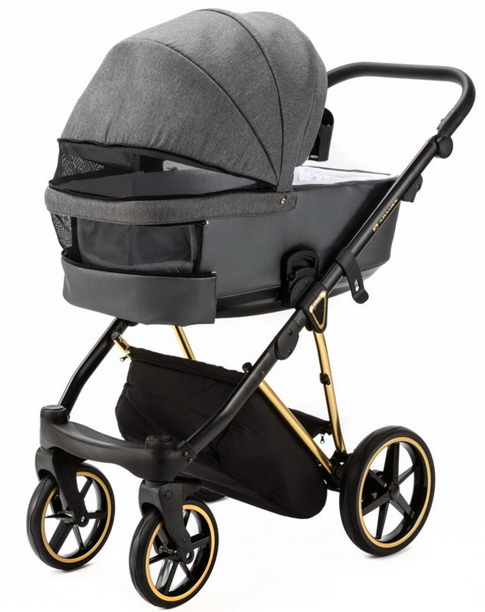 Детская коляска Adamex Belissa Special Edition 2 в 1 B-PS562 (Т.СЕР ЗОЛОТ.РАМ)