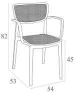 Кресло пластиковое Siesta Contract Loft, белый