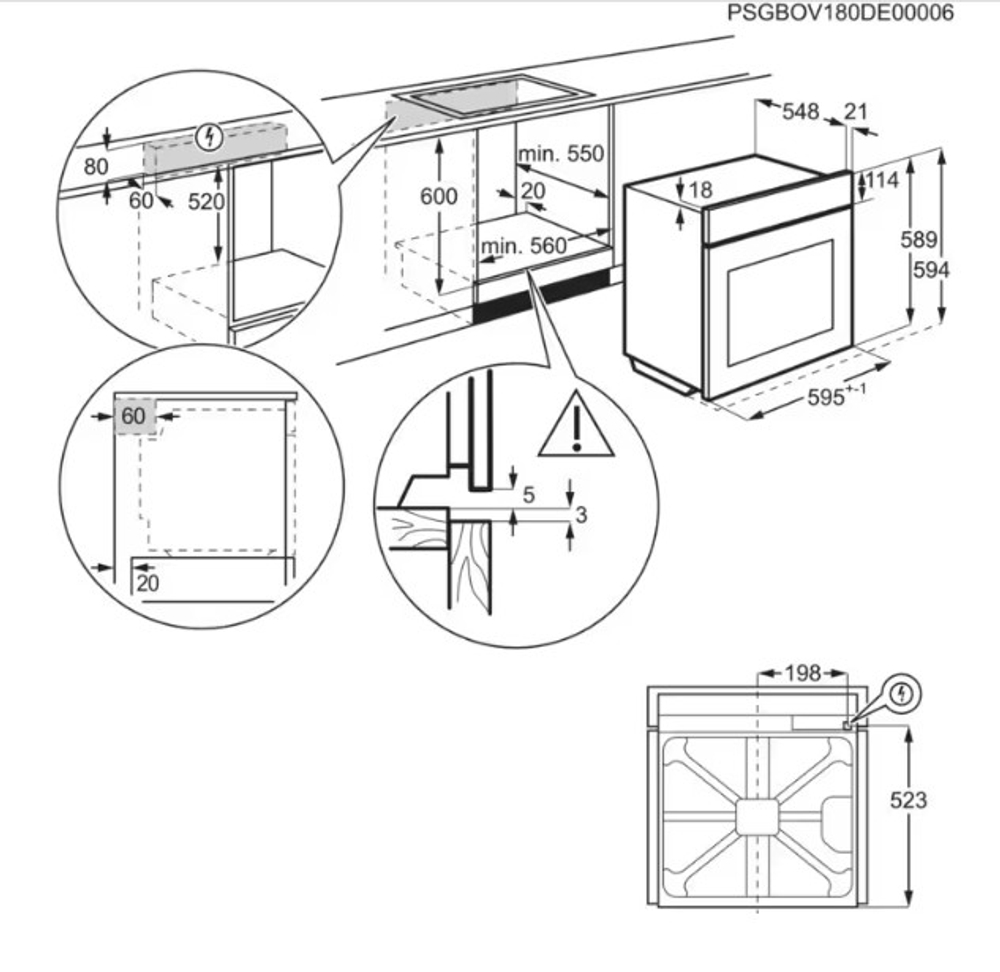 Электрический духовой шкаф Electrolux EOE8P39WV