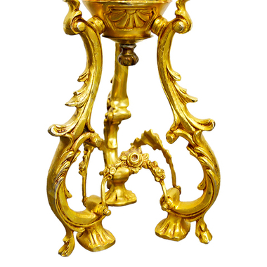 Винтажная фруктовница. Хрусталь, золоченый шпиатр, бронза. Европа. ХХ в.