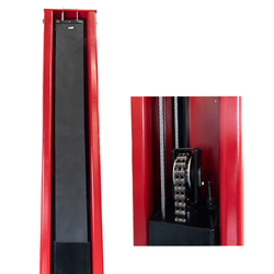 Подъемник электрогидравлический 4т 110-1900мм 2-х стоечный 220В ниж.синхрон. (руч. спуск) GTE