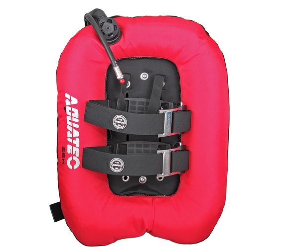 Подвесная система с крылом и алюминиевой спинкой Aquatec Deep Ocean красный