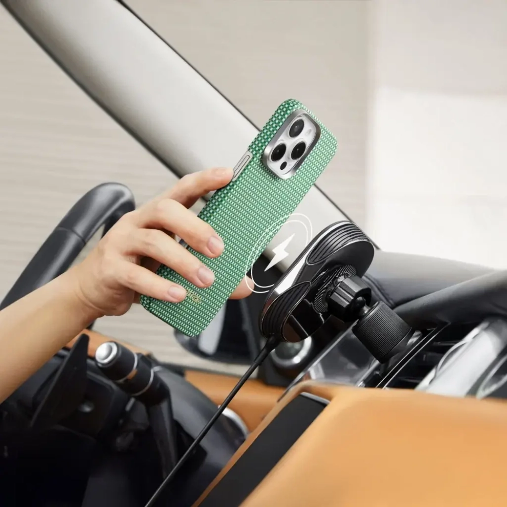 Чехол Pitaka Ultra-Slim Case для iPhone 16 Plus, Forest Green (KI1602FOR)