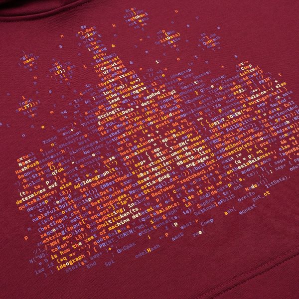 Худи «Культурный код Москвы» МГУ бордо - фото 6