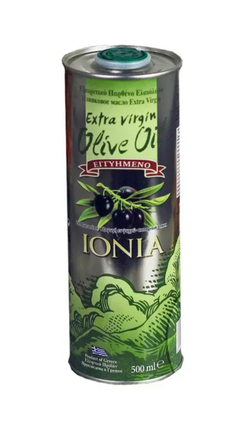 Оливковое масло греческое IONIA Extra Virgin, 500 мл, Греция