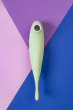 Вакуум-волновой бесконтактный стимулятор клитора Satisfyer Twirling Pro зеленый