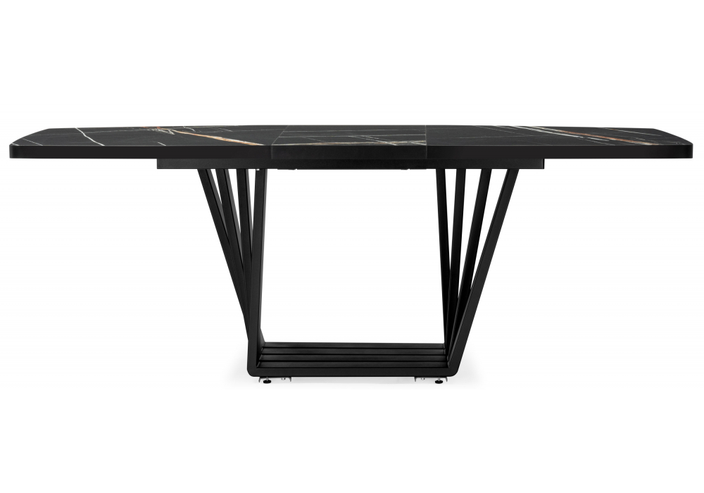 Стол деревянный Woodville Эудес sahara noir, черный, ножки черные