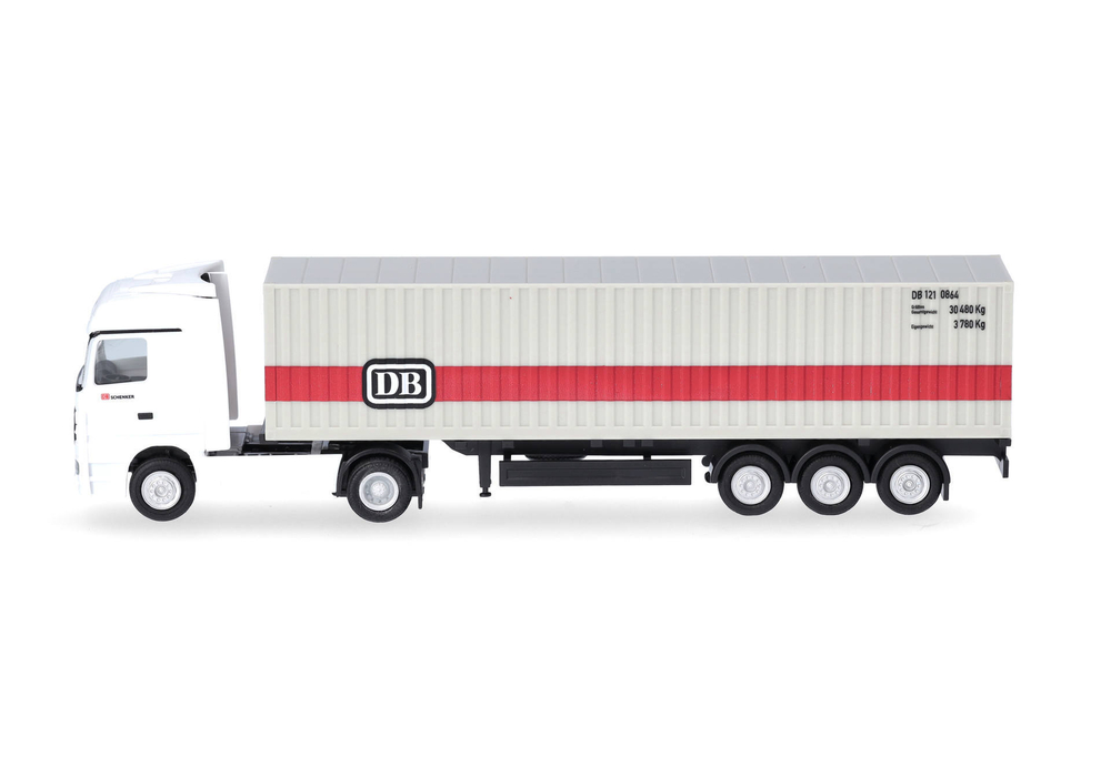 Грузовик Mercedes-Benz Actros пп контенеровоз "Deutsche Bahn" (TT, 1:120)