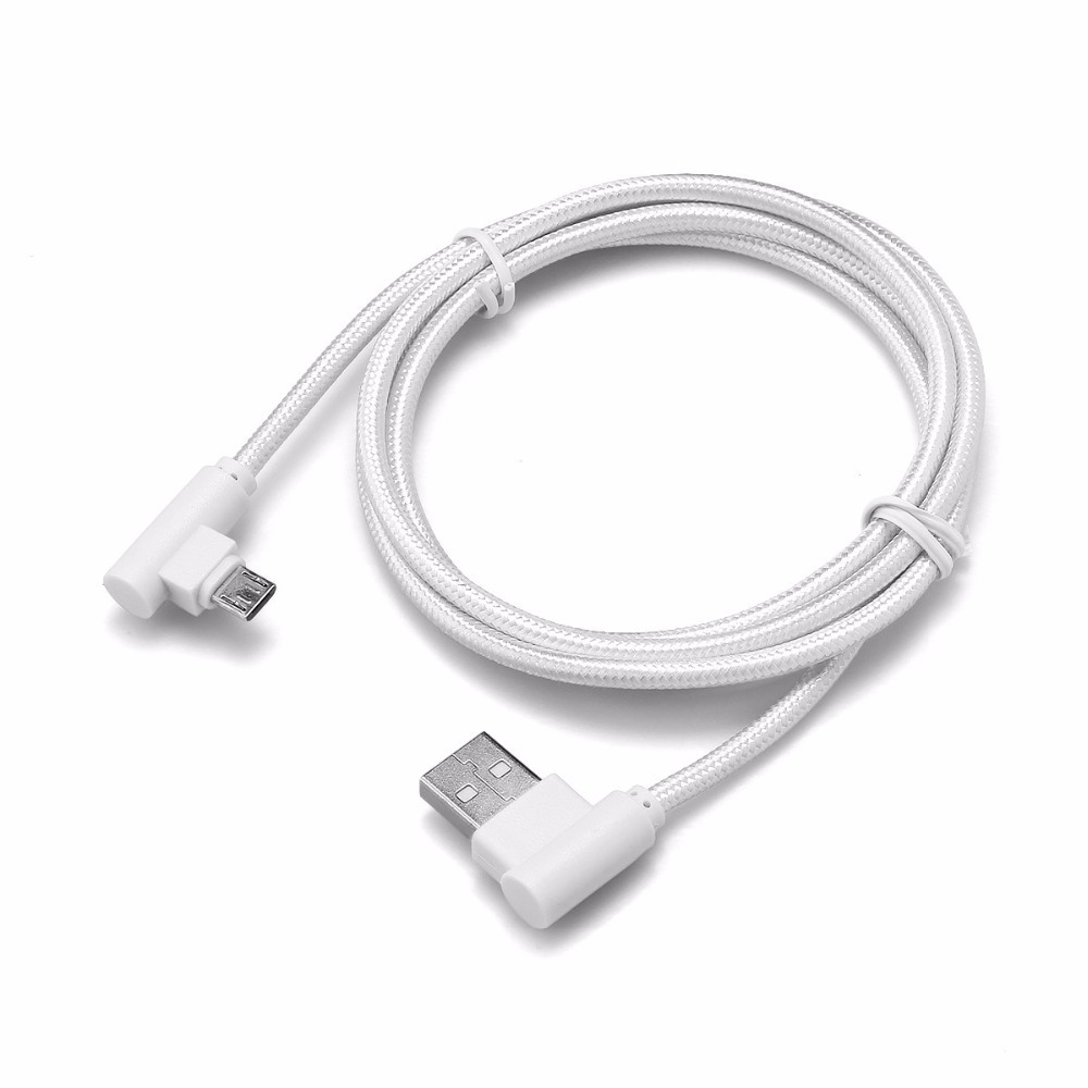 Кабель USB - Micro Lace L (белый) 1м