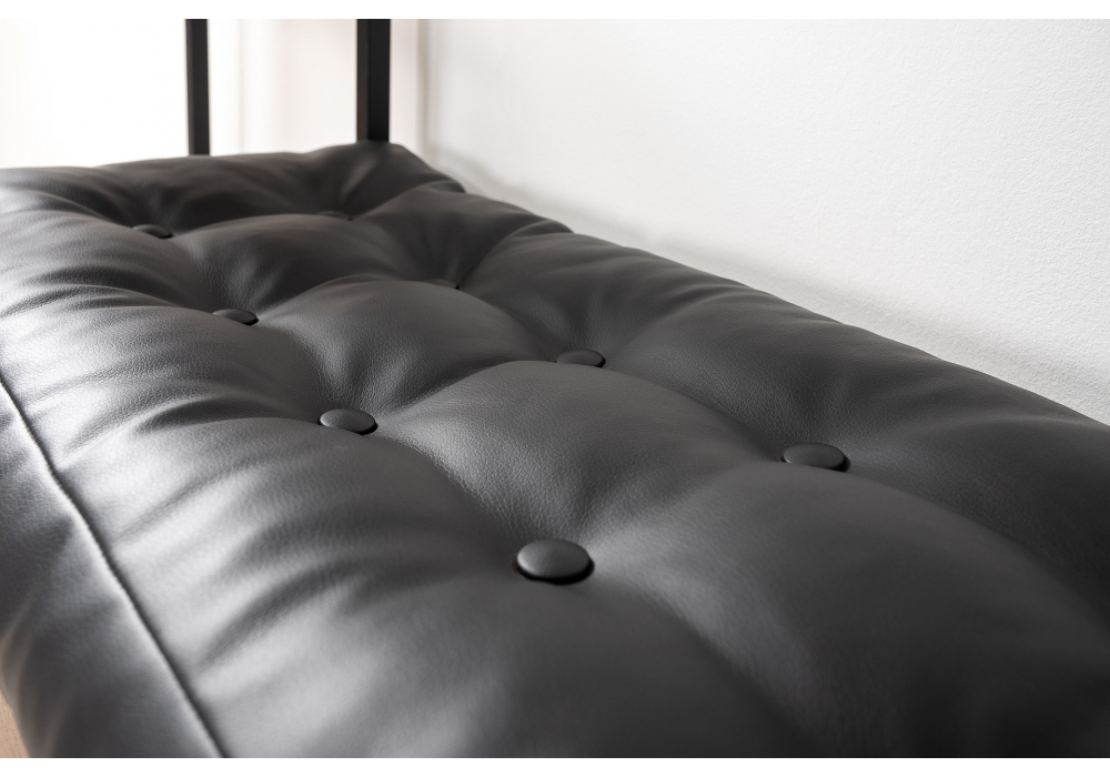 Прихожая Woodville Гранд 15.124 дуб крафт табачный, кожзам HOLST Black