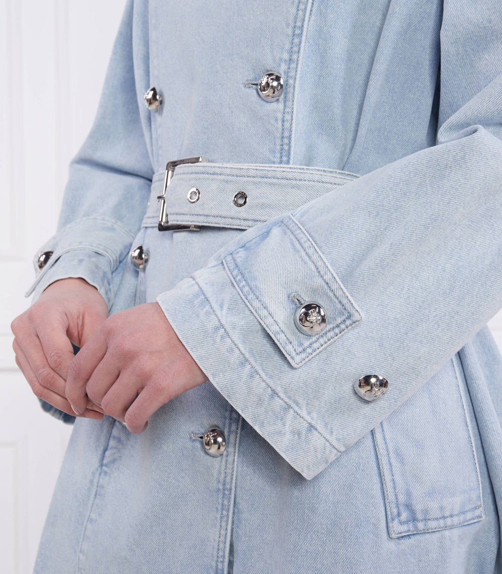 Тренч PARTITA Pinko - голубой(100586 A0MX)