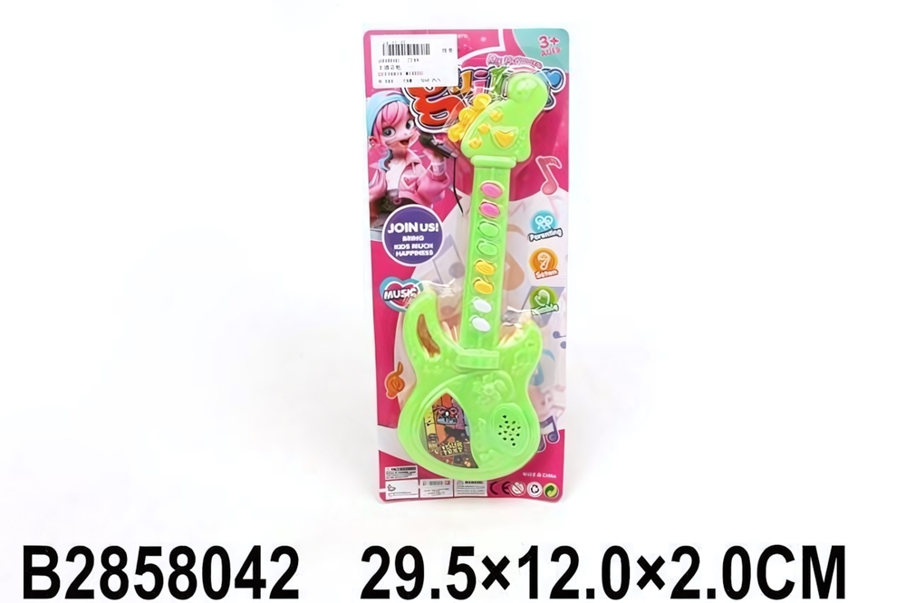 Гитара на бат., блистер 749