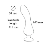 Черный вибростимулятор 18,5см Shunga SANYA SH-SANYA-304