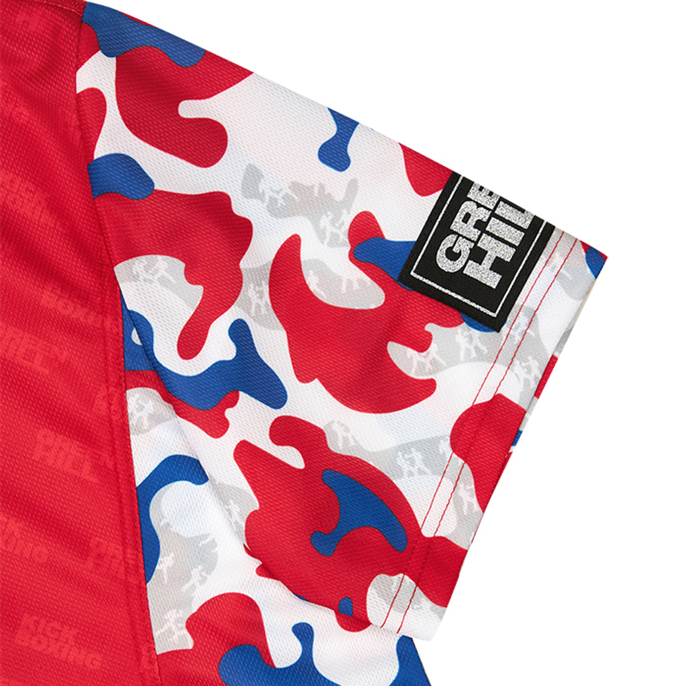 KT-2090-032 Kickbоxing T-shirt Mesh Camo adult красная