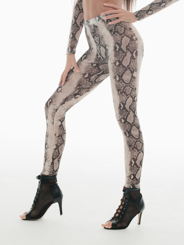 Leggins "Bombita" printed mesh "Phyton"