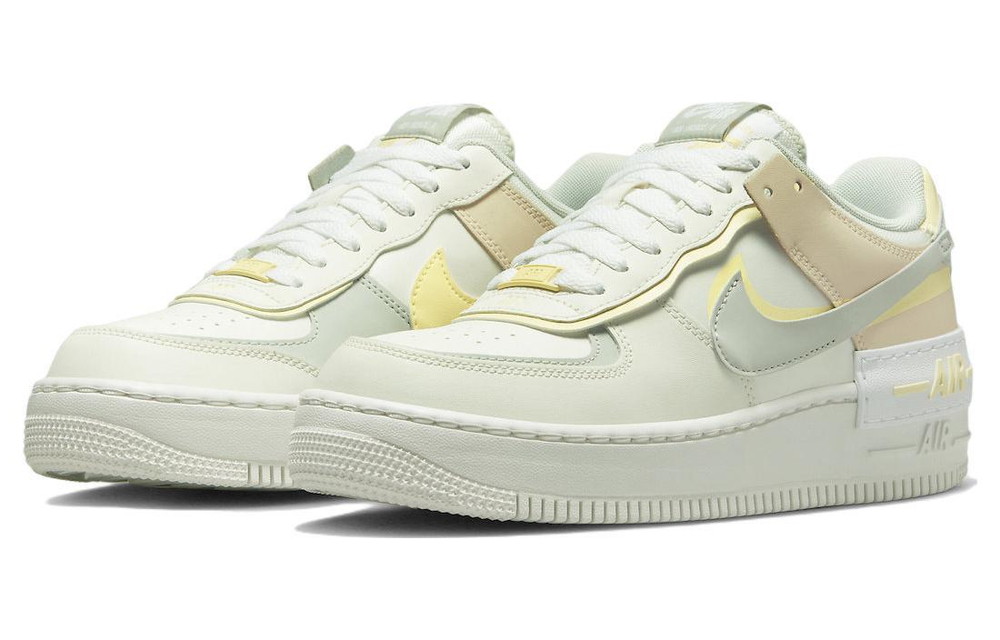 Кроссовки Nike Air Force 1 Shadow "Citron Tint" (Женская размерная сетка)