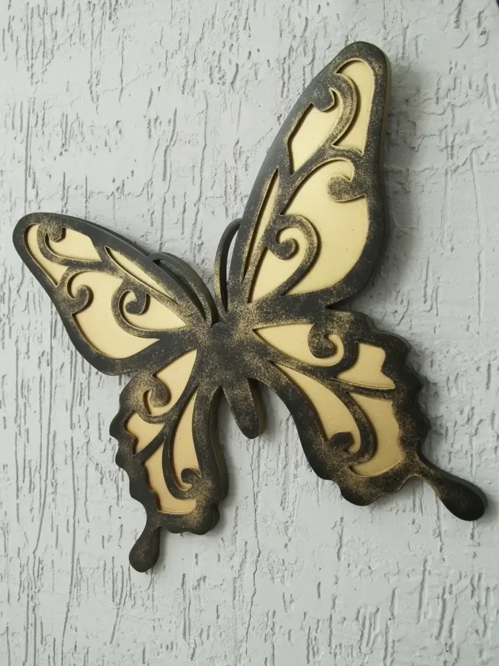 Декор для дома на стену "Золотые бабочки"