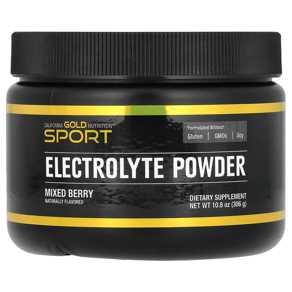 California Gold Nutrition, Sport, электролитный напиток в порошке, со вкусом ягод, 306 г (10,8 унции)