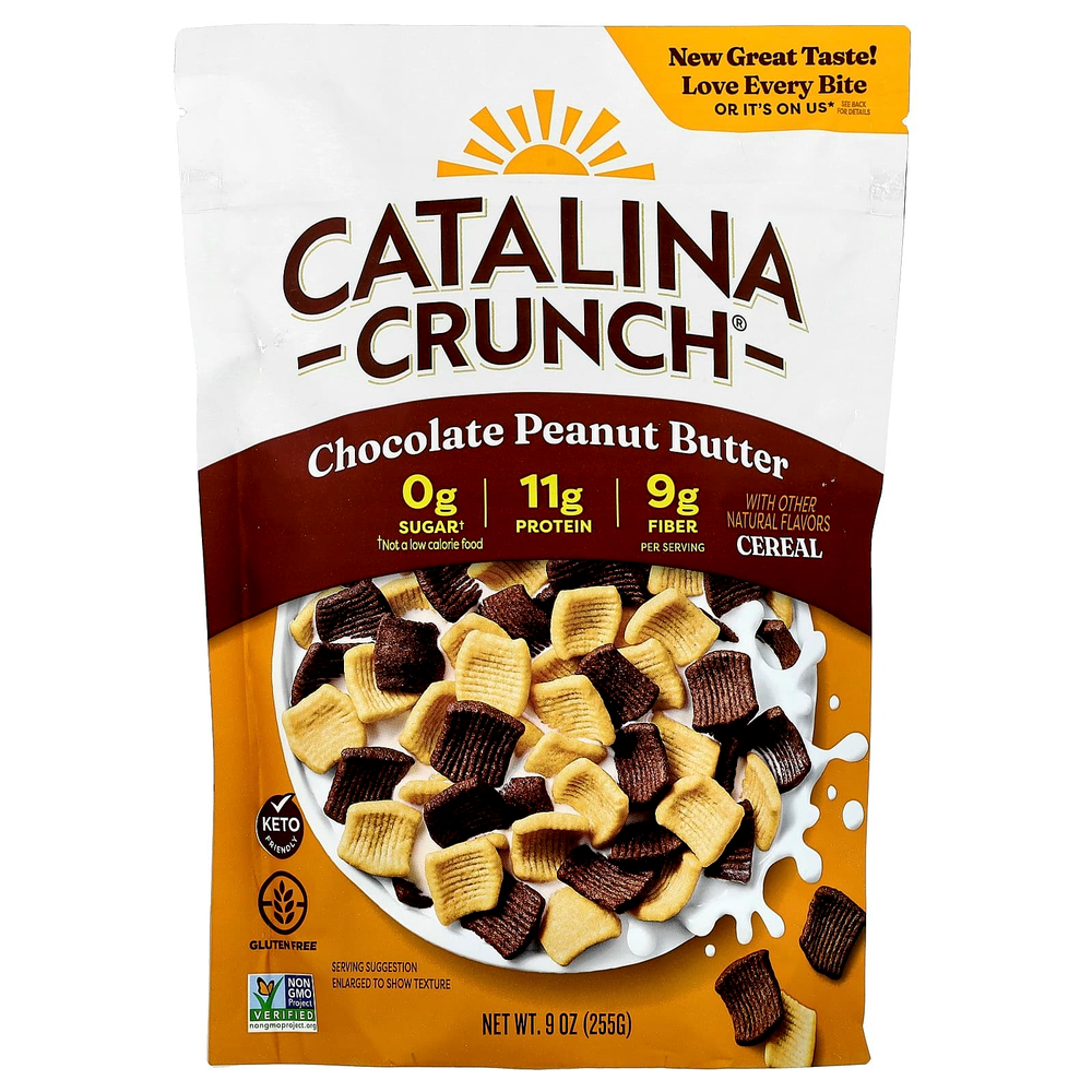 Catalina Crunch, Keto Friendly Cereal, шоколад и арахисовая паста, 255 г (9 унций)