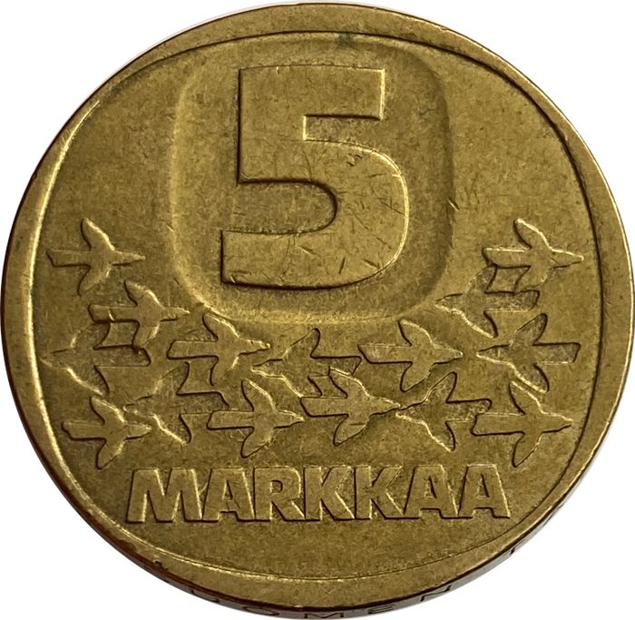 5 марок 1979-1993 Финляндия