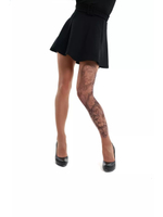 Колготки с принтом в виде девушки-джокера и льва (Размер: S-M-L) (Цвет: бежевый)