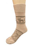 Теплые шерстяные носки  Н212-08 бежевый