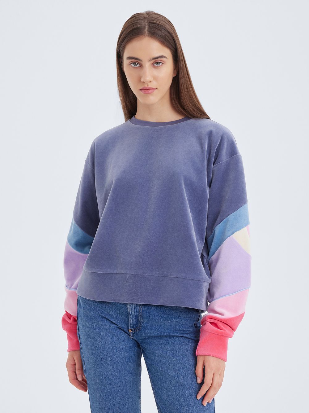 Толстовка "Бабочка" индиго