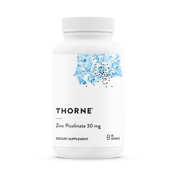 Пиколинат Цинка 30 мг, Zinc Picolinate, Thorne Research, 60 капсул