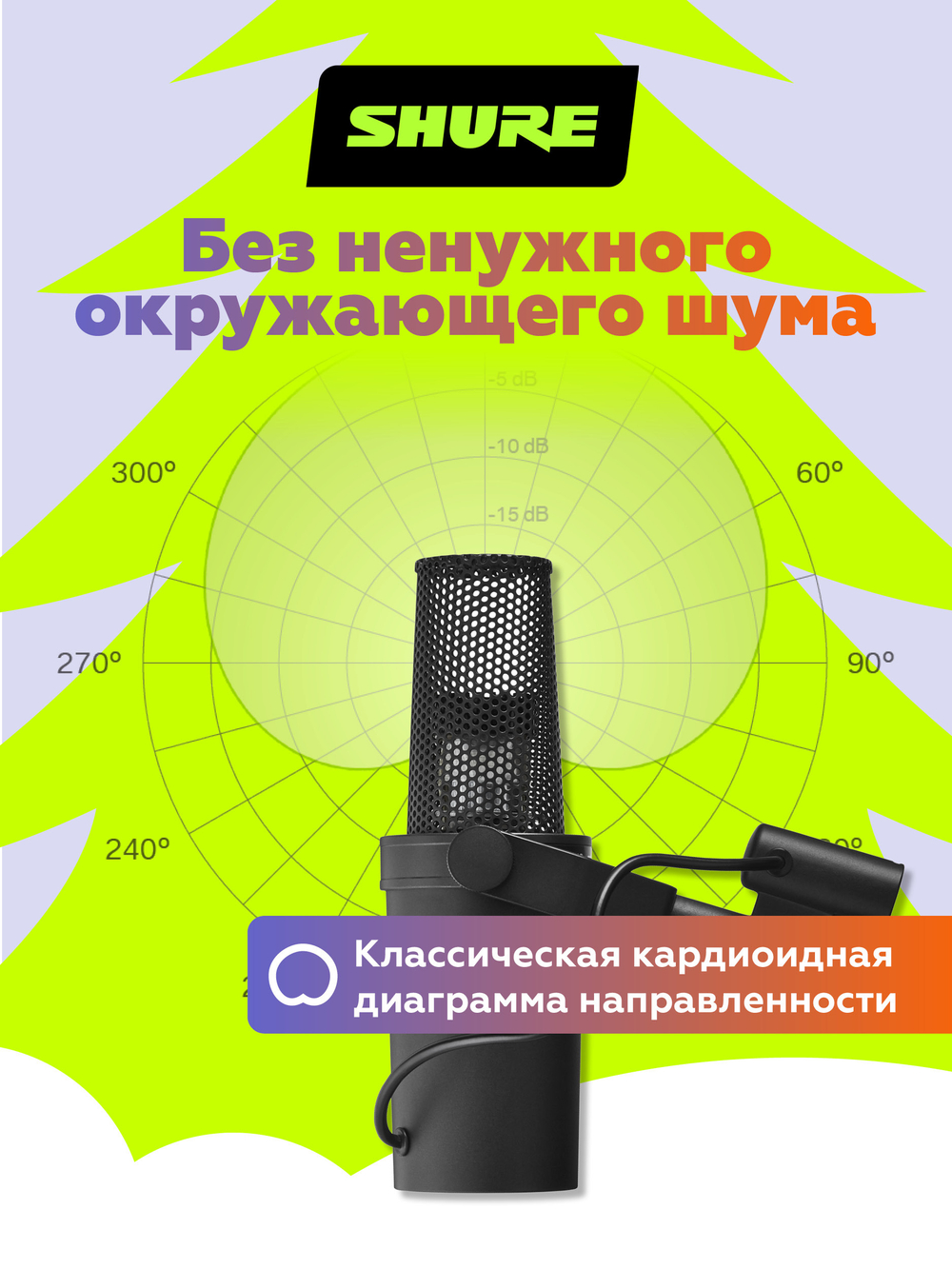 Студийный динамический микрофон Shure SM7B