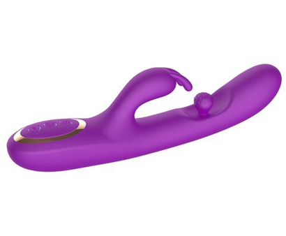 Вибратор-кролик Secwell с вращающимся шариком, фиолетовый