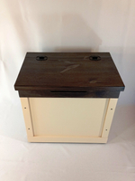 Сундук сиденье (сундук стул) СВЕТЛОГОРЫ пристенный. Бежевый, «палисандр»