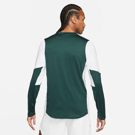 Мужская теннисная футболка Nike Dri-Fit Advantage Camisa M - pro green/white/white